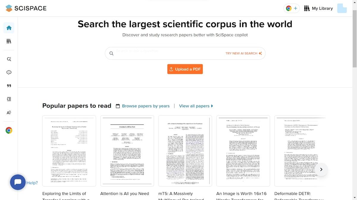 SciSpace (anciennement Typeset.io)