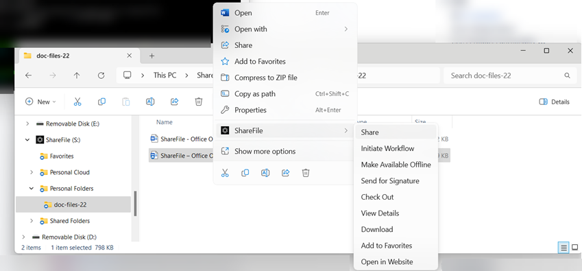 Tableau de bord ShareFile : logiciel de partage de fichiers