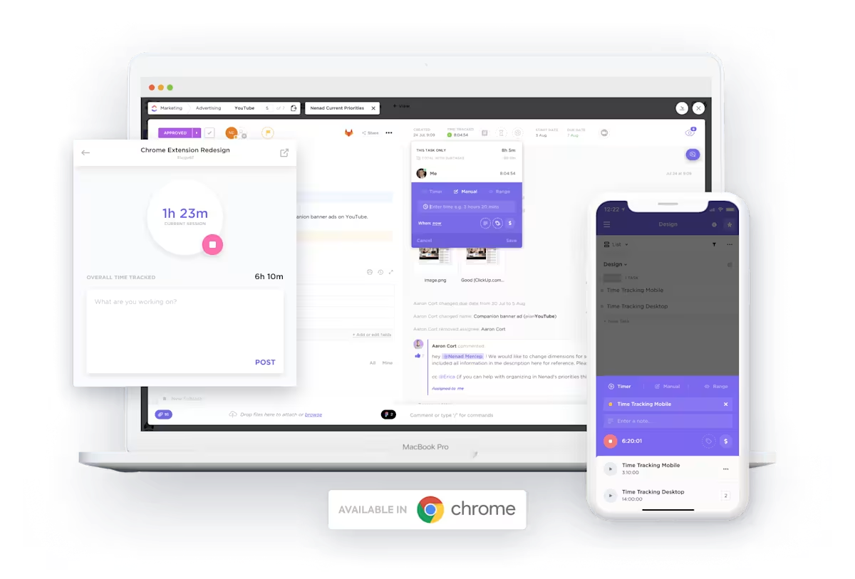 ClickUp Time Tracking Software