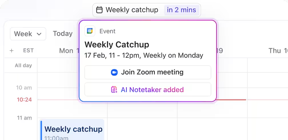 ClickUp Calendar